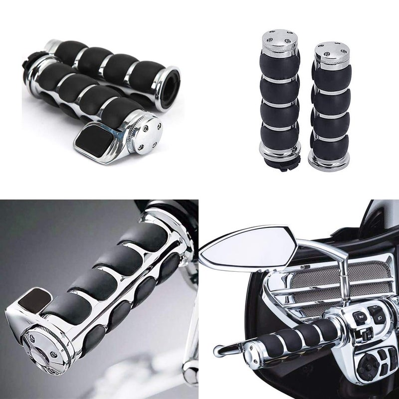 MOTLTECH Motorcycle Hand Grips 1" (25mm) Non-slip Hand Grip with Throttle Assist for Harley Yamaha Kawasiki Suzuki Cruisers Motorbikes Choppers - Image 5